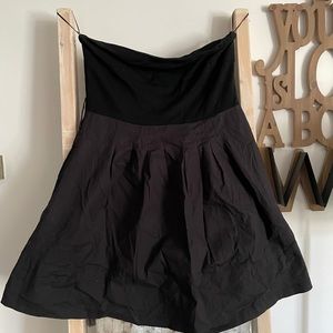 Strapless black dress